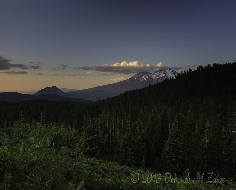 Mt Shasta and Sistina Sunset