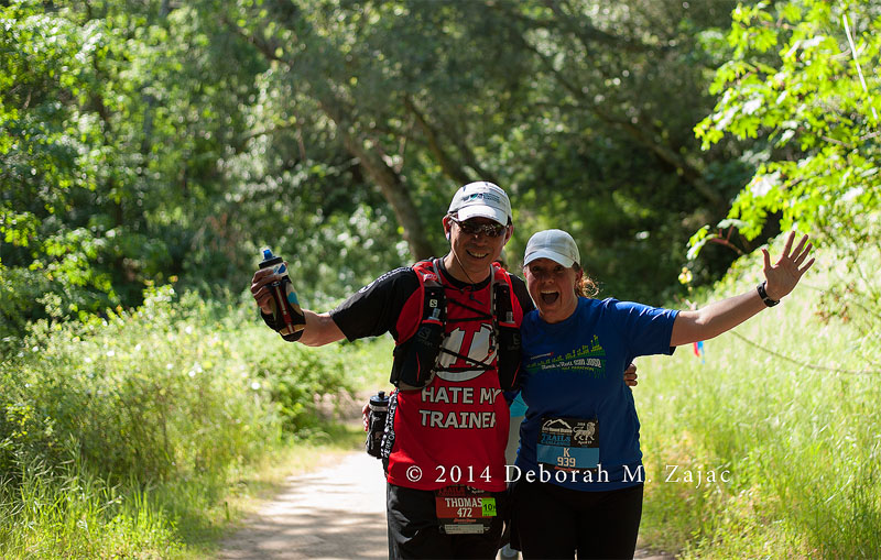 7 Man and Woman just past the 5K mark on their way down_4956