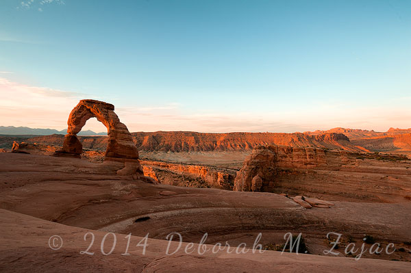 Morning's Golden Light on Delicate Arch Moab Utah