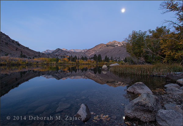 Moonset over Intake Lake 2