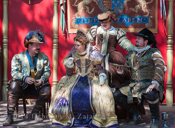 The Queen Elizabeth with Lords and Lady in Waiting