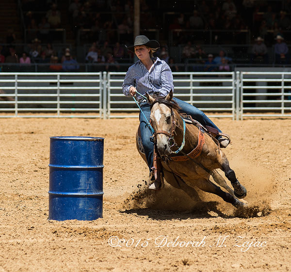Barrel Racing Cowgirl Event