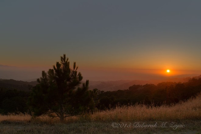 Sunset over Santa Clara County