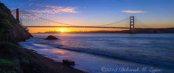 Sunrise over San Francisco CA