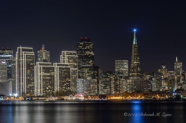 Christmas Lights Embarcadero Center San Francisco CA