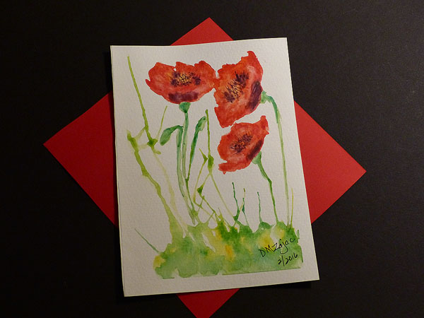 Poppies in Watercolor
