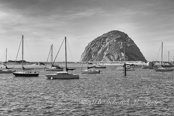 Morro Rock in Black & White