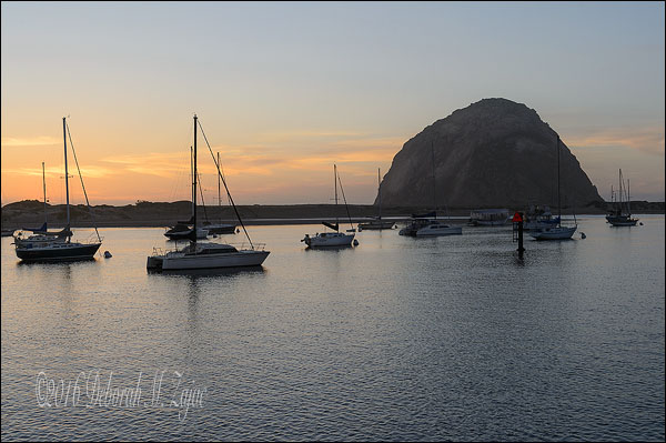 Sunset Morro Rock, Morro Bay, CA