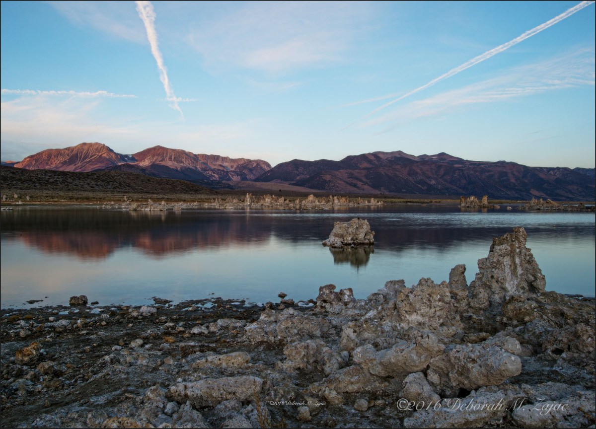 Alpine Glow on Eastern Sierras from Mono Lake