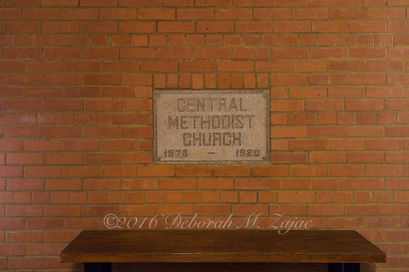 Central Methodist Plaque