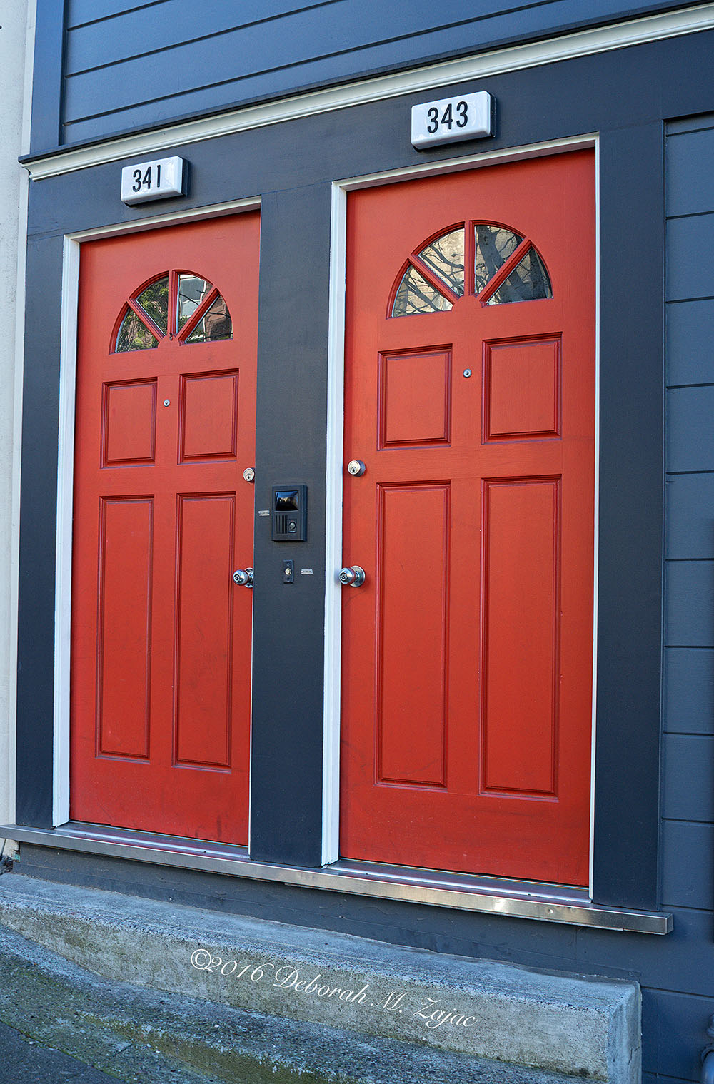 N° 341 and N° 343 Red Doors