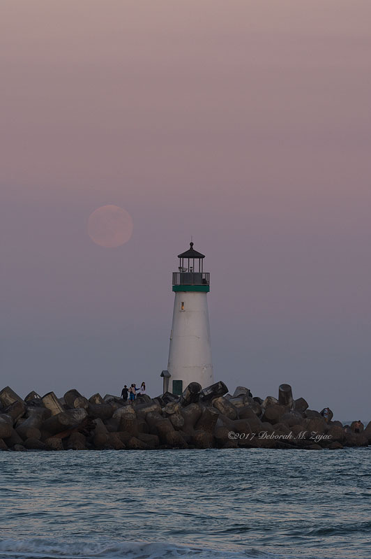 Walton Lighthouse and Thunder Moon