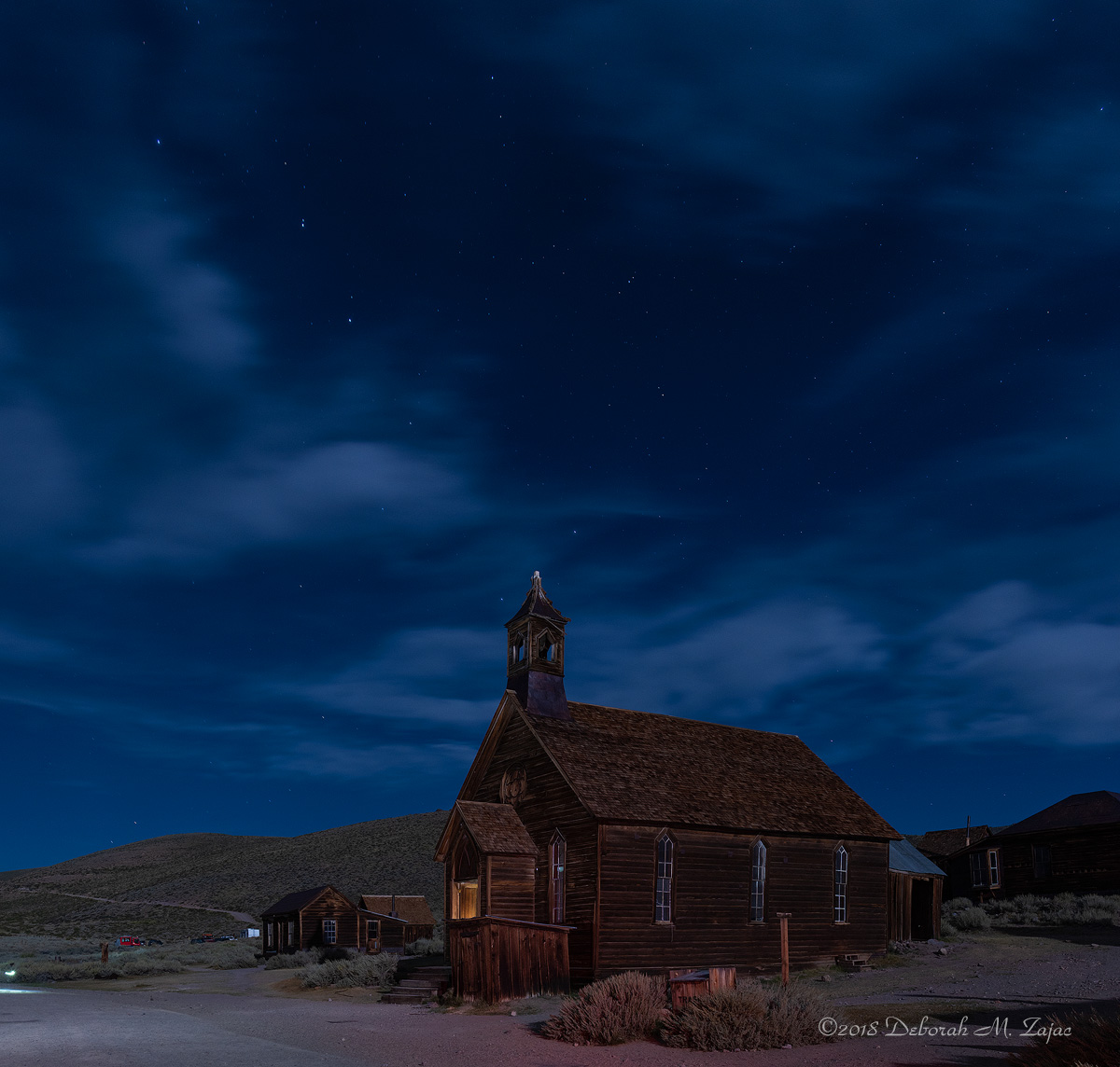 The Big Dipper over the Chapel in Bodie State Park