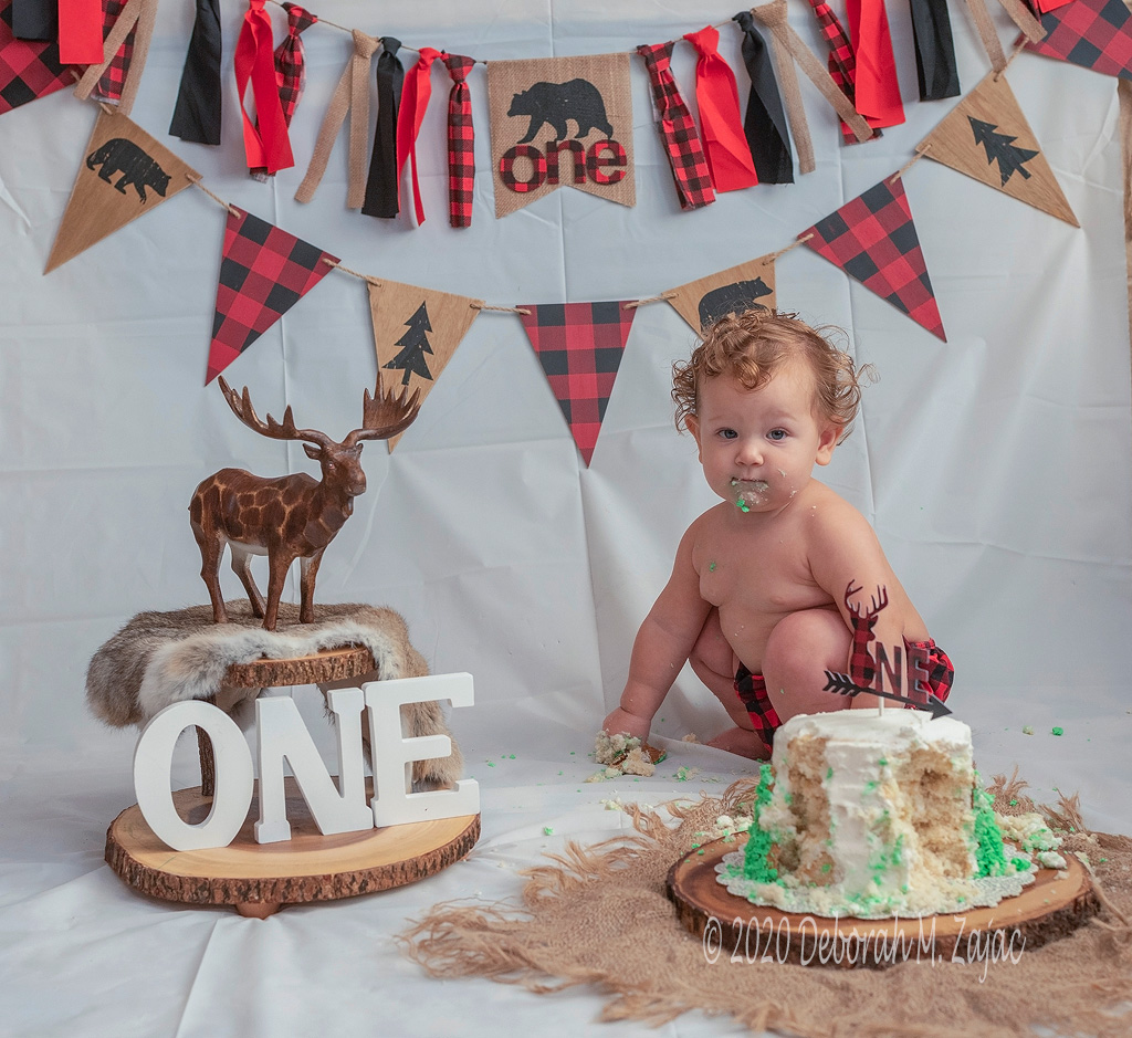Landon's Cake Smash Portrait Sitting